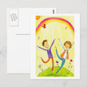 koppel dansen briefkaart (Voorkant / Achterkant)