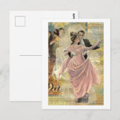 Koppel dat danst briefkaart (Voorkant / Achterkant)