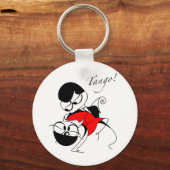 koppel dat een tango stap uitvoert sleutelhanger (Voorkant)