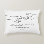 Koppel dat hand in hand gaat Citaat Accent Kussen (Voorkant)