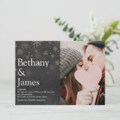 Koppel Definitie Schoolbord Kerst Foto Feestdagenkaart (Staand voorkant)