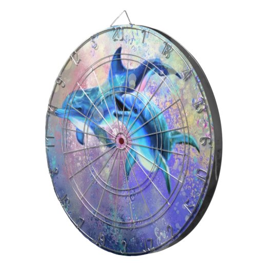 Koppel Dolfijn Dart Board Dartbord (Voorkant Rechts)
