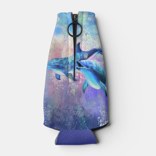 Koppel Dolfijn Fles Koeler (Achterkant)