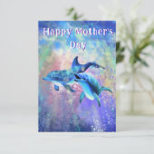 Koppel Dolfijn Moederdag Kaart (Staand voorkant)
