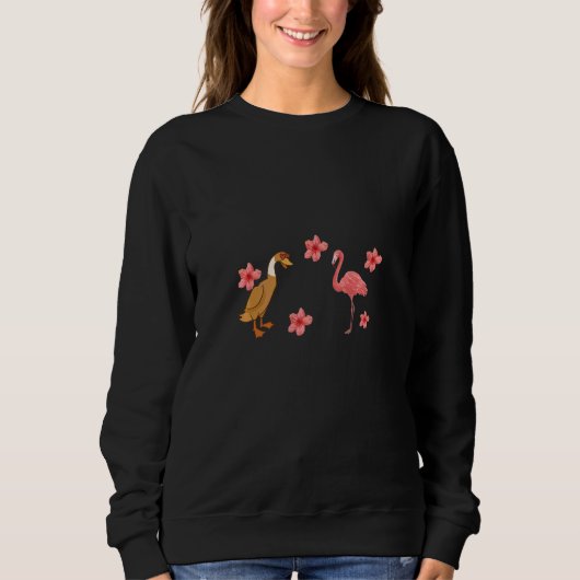 koppel eend flamingo trui (Voorkant)