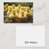 Koppel eendjes notitiekaartje (Voorkant / Achterkant)