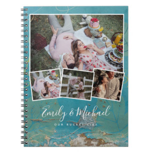 Koppel EMMERLIJST Fotocollage Huwelijksdagboek Notitieboek