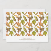 Koppel Foto Herfst Pompoenen Herfst Bruiloft Save The Date (Achterkant)