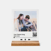Koppel Foto Muziek Plaquette QR Code Acryl Bord (Voorkant)