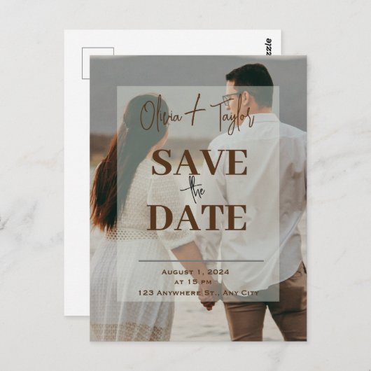 koppel foto transparant sparen de Kaart van de Dat (Voorkant / Achterkant)