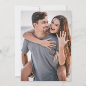 Koppel Foto Waterverf Palmboom Bewaar de Datum Save The Date (Achterkant)