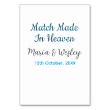 Koppel gemaakt in de hemel blauw zwart stel naam d