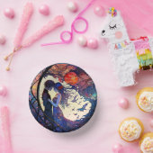 Koppel Glas-in-lood Papieren Kommen (Feest)