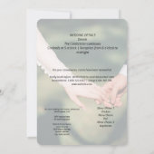 koppel hand in hand trouwen save the date (Achterkant)