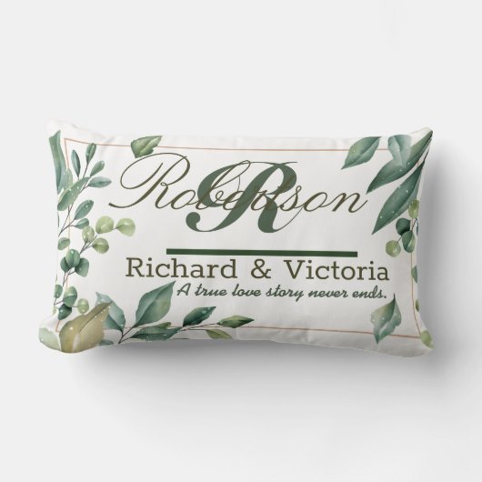 Koppel Heather Bloemen Bloemkroon Groene Bladeren Kussen (Voorkant)