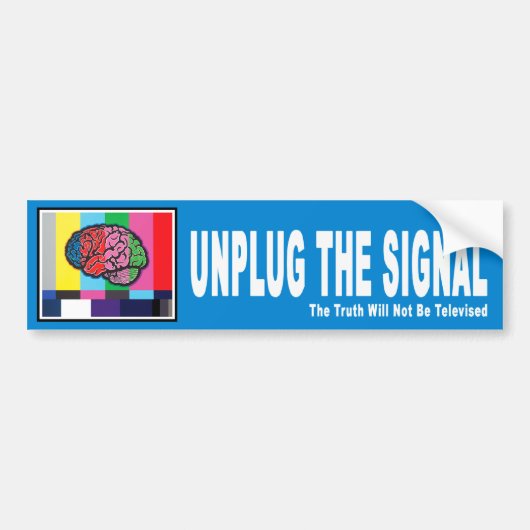 "Koppel het signaal los" Bumpersticker (Voorkant)