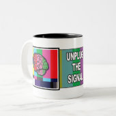 "Koppel het signaal los" Mok (Voorkant links)