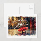 Koppel in balletuitvoering, briefkaart (Voorkant / Achterkant)