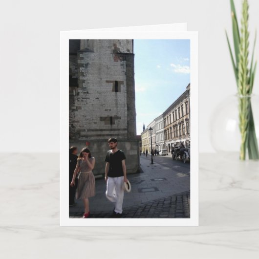 Koppel in Kraków, Polen Kaart (Voorkant)