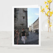 Koppel in Kraków, Polen Kaart (Gele Bloem)