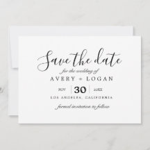 koppel in vintage auto aquarel save the date