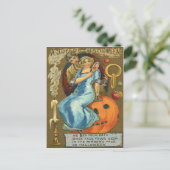Koppel Jack O Lantern Pompoen Appel Briefkaart (Staand voorkant)