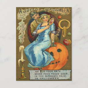 Koppel Jack O Lantern Pompoen Appel Briefkaart