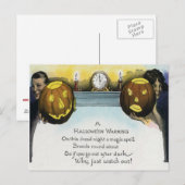 Koppel Jack O Lantern Pompoen Briefkaart (Voorkant / Achterkant)