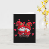 Koppel Kabouters Valentijnsdag Harten Kostuum Kabo Kaart (Gele Bloem)