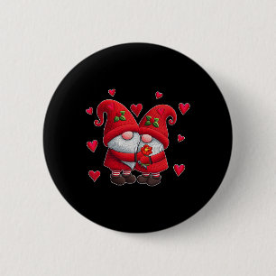 Koppel Kabouters Valentijnsdag Harten Kostuum Kabo Ronde Button 5,7 Cm