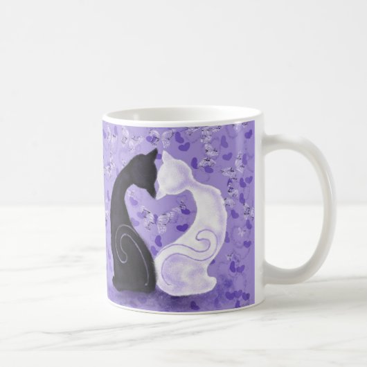 Koppel Kat Koffie Mok (Rechts)