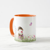 Koppel Konijn Datum Stijl  Mok (Voorkant links)