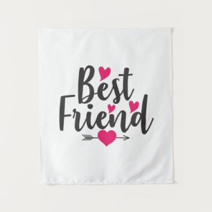 Koppel Kunst Hart Beste Vriend Wandkleed