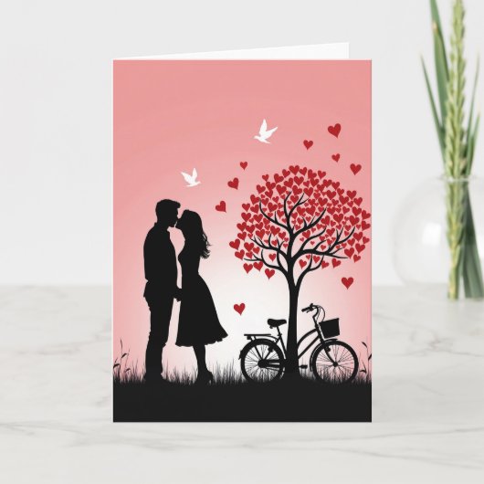 Koppel Liefde Kus Kaart (Voorkant)