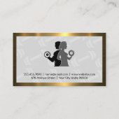 Koppel Lifting | Dumbbell Patroon Visitekaartje (Achterkant)