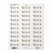 Koppel Met Hond Etiket (Full Sheet)
