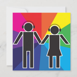 Koppel met hoofdtelefoon