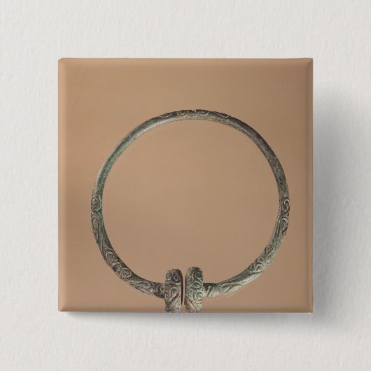 Koppel met ternaire design, vijfde tot vierde eeuw vierkante button 5,1 cm (Voorkant)
