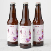 Koppel Monogram Eten en Drinken Label Set Bier Etiket (Flessen)