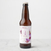 Koppel Monogram Eten en Drinken Label Set Bier Etiket (Voorkant)