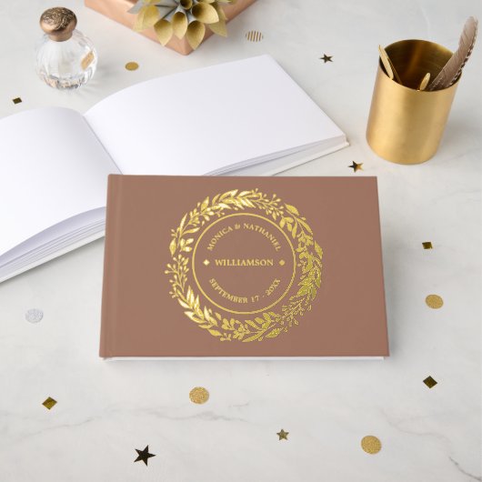 Koppel Namen Vastgestelde Datum Jaar Goud Gastenboek (Voorkant open)