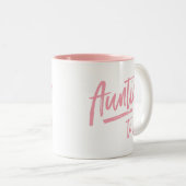Koppel om coole tekst in roze te zijn tweekleurige koffiemok (Voorkant rechts)