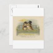 koppel op bank briefkaart (Voorkant / Achterkant)