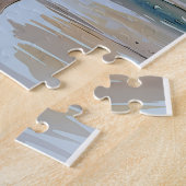 Koppel op het strand bij zonsondergang puzzel (Zijkant)