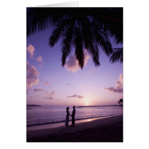 Koppel op het strand, Windjammer Landing, St. Luci