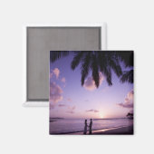 Koppel op het strand, Windjammer Landing, St. Luci Magneet (Voorkant / Achterkant)