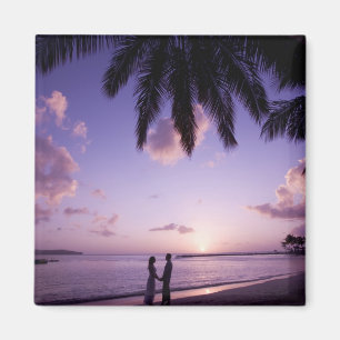 Koppel op het strand, Windjammer Landing, St. Luci Magneet