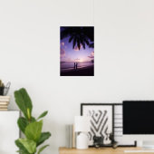 Koppel op het strand, Windjammer Landing, St. Luci Poster (Thuiskantoor)
