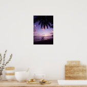 Koppel op het strand, Windjammer Landing, St. Luci Poster (Keuken)