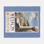 Koppel over het Poster van de kustlijn Fleece Deken (Voorkant (Horizontaal))